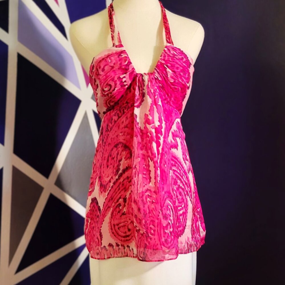 Milly Hot Pink Halter Top - Size 6